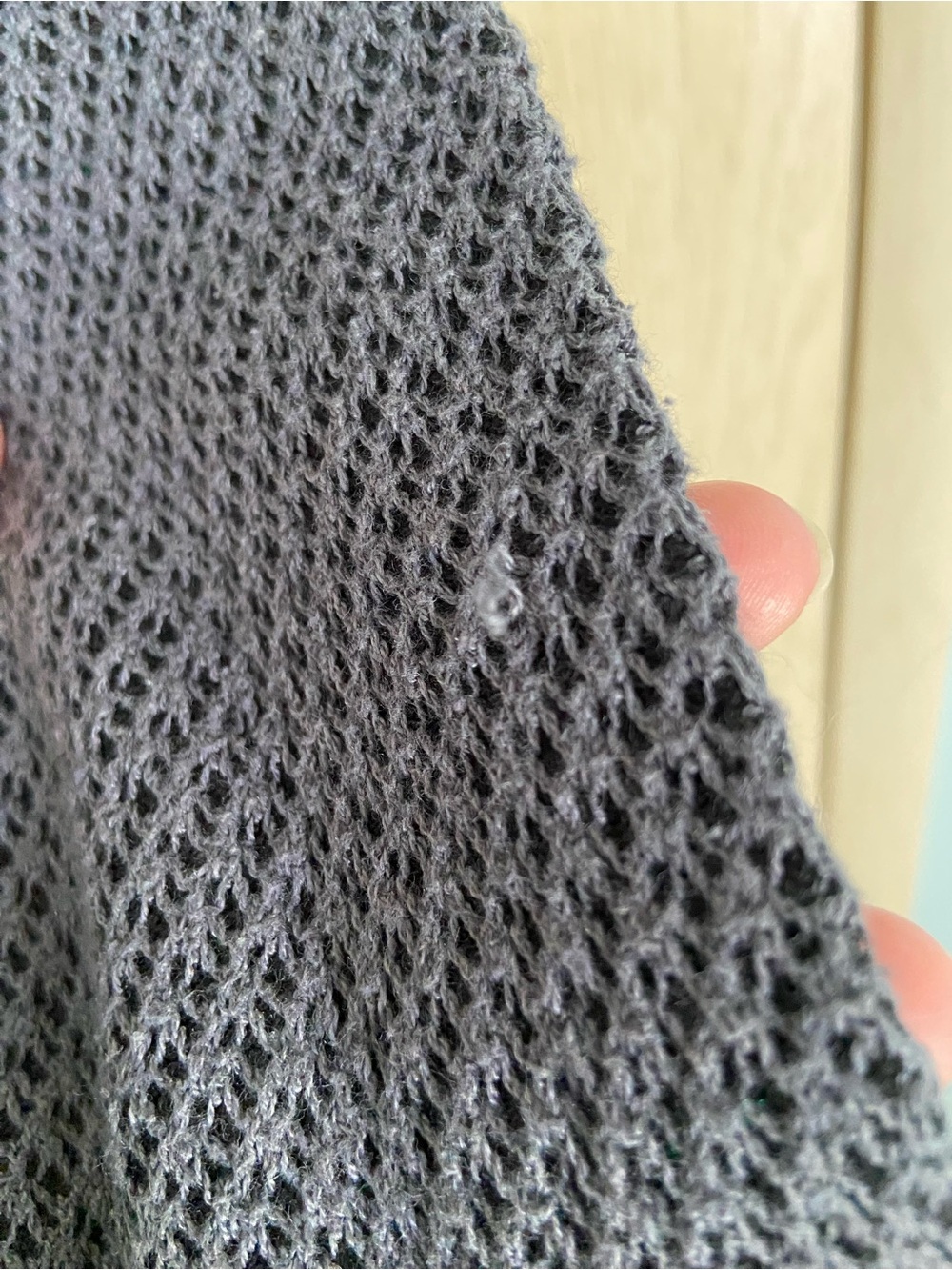 Title Nine SMALL Blue Grey Textured Hooded Full Zip Sweatshirt Mobetta Open - Picture 8 of 12